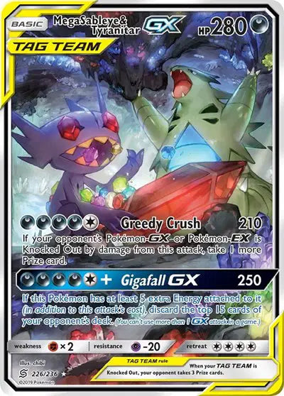 Mega Sableye & Tyranitar GX (Alternate Art)
