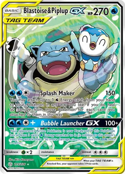 Blastoise & Piplup GX (Alternate Full Art)