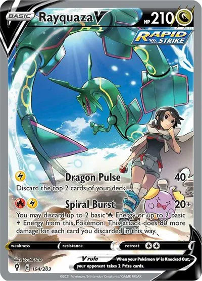 Rayquaza V (Alternate Full Art) (PSA:10)